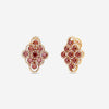 Damiani 18K Rose Gold Diamond & Granate Stud Earrings 20028325 - THE SOLIST