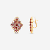 Damiani 18K Rose Gold Diamond & Granate Earrings 20028325