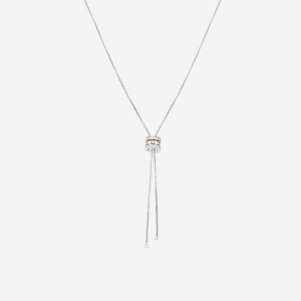 Damiani 18K White Gold & 18K Rose Gold Diamond Necklace 20031610 - THE SOLIST