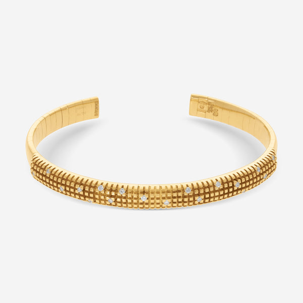 Damiani 18K Yellow Gold Diamond Bangle Bracelet 20038901