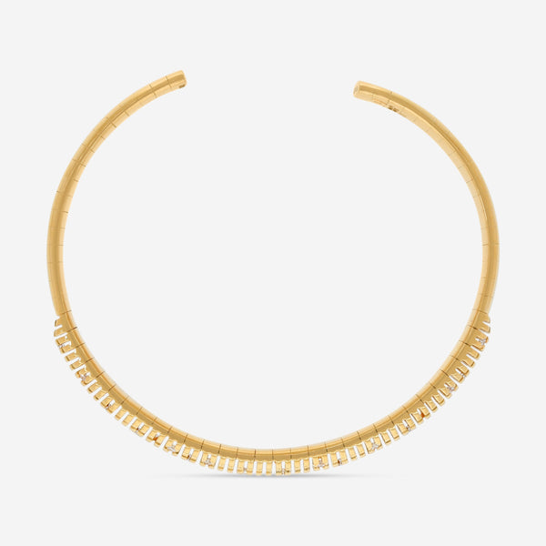 Damiani 18K Yellow Gold Diamond Bangle Bracelet 20038901