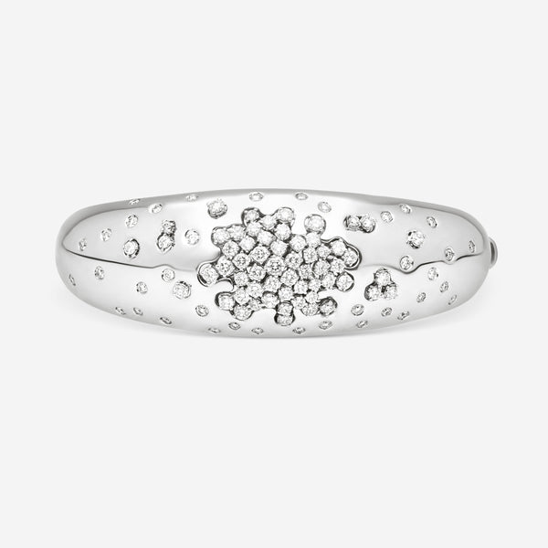 Damiani 18K White Gold Diamond Bangle Bracelet 20039153 - THE SOLIST
