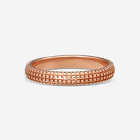 Damiani 18K Rose Gold Diamond Band Ring Sz. 7.75 20042328 - THE SOLIST