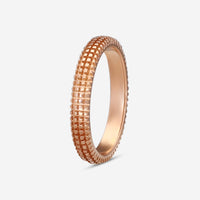 Damiani 18K Rose Gold Diamond Band Ring Sz. 7.75 20042328 - THE SOLIST