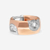 Damiani D. Icon 18K Rose & White Gold Diamond Band Ring Sz. 5.25 20049328