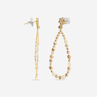Casato 18K Yellow Gold, Brown and White Diamond Drop Earrings 323554