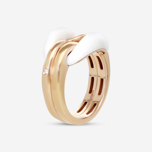 Damiani 18K Rose Gold Diamond Band Ring Sz. 7 20054855 - THE SOLIST