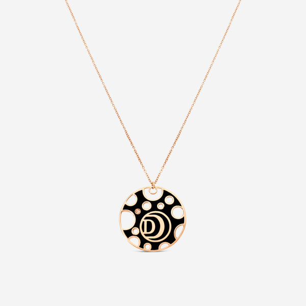 Damiani 18K Rose Gold & Ceramic Diamond Pendant Necklace 20058573 - THE SOLIST