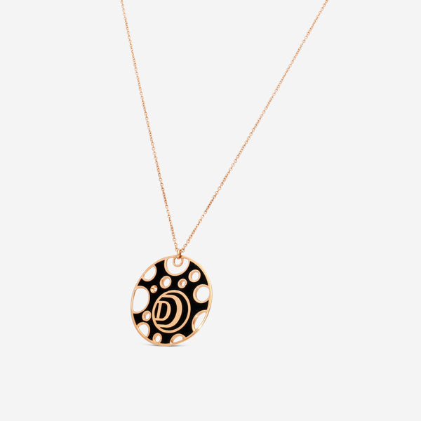 Damiani 18K Rose Gold & Ceramic Diamond Pendant Necklace 20058573 - THE SOLIST