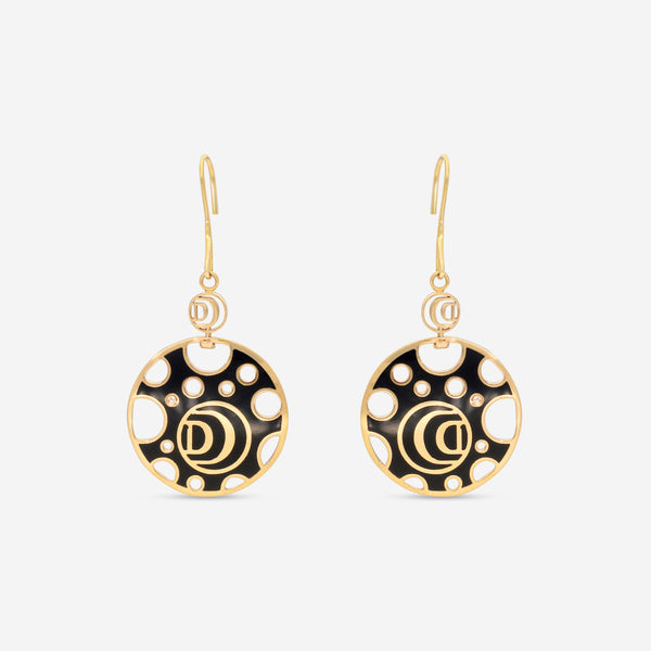 Damiani 18K Rose Gold & Ceramic Diamond Drop Earrings 20058582 - THE SOLIST