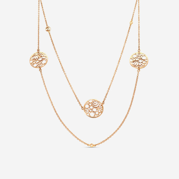 Damiani Damianissima 18K Rose Gold Diamond Station Necklace 20058630 - THE SOLIST