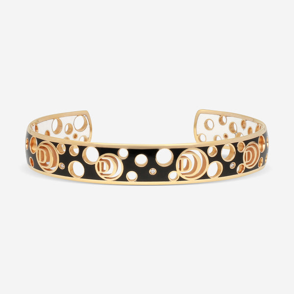 Damiani 18K Rose Gold & Ceramic Diamond Cuff Bracelet 20059247 - THE SOLIST