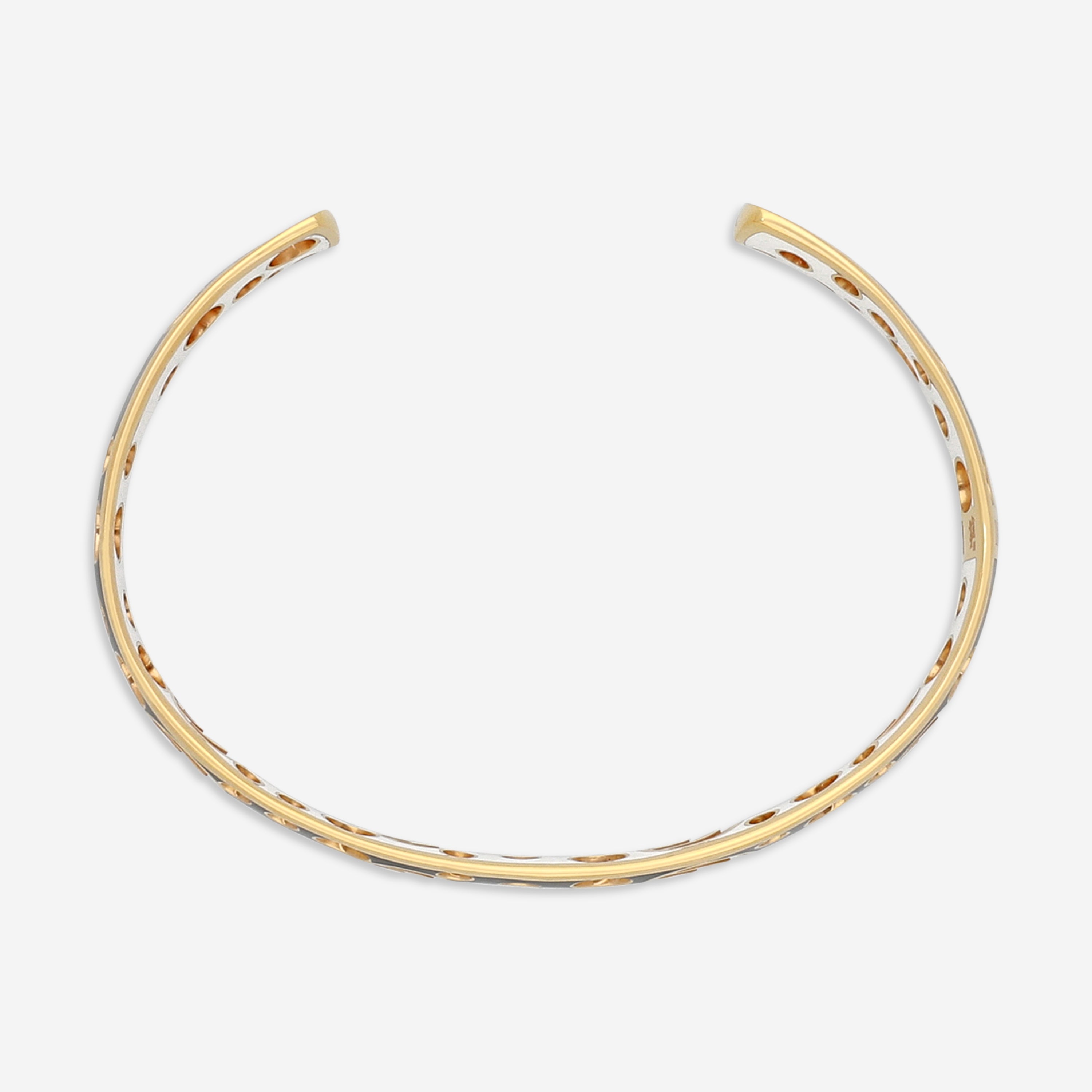 Damiani 18K Rose Gold & Ceramic Diamond Cuff Bracelet 20059247 - THE SOLIST