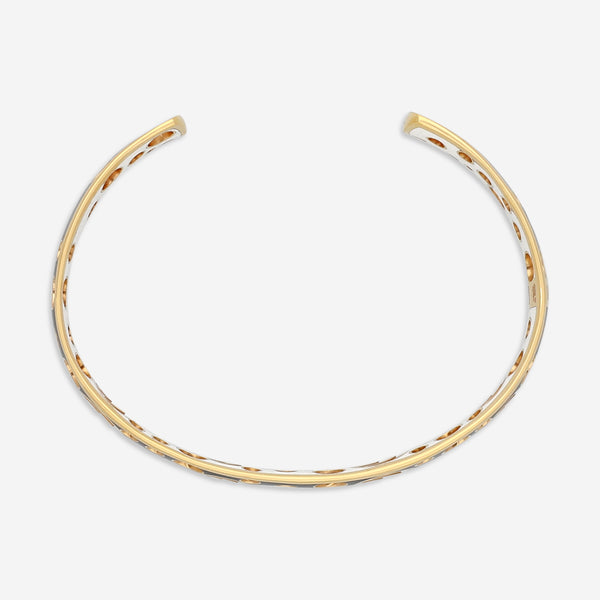 Damiani 18K Rose Gold & Ceramic Diamond Cuff Bracelet 20059247 - THE SOLIST