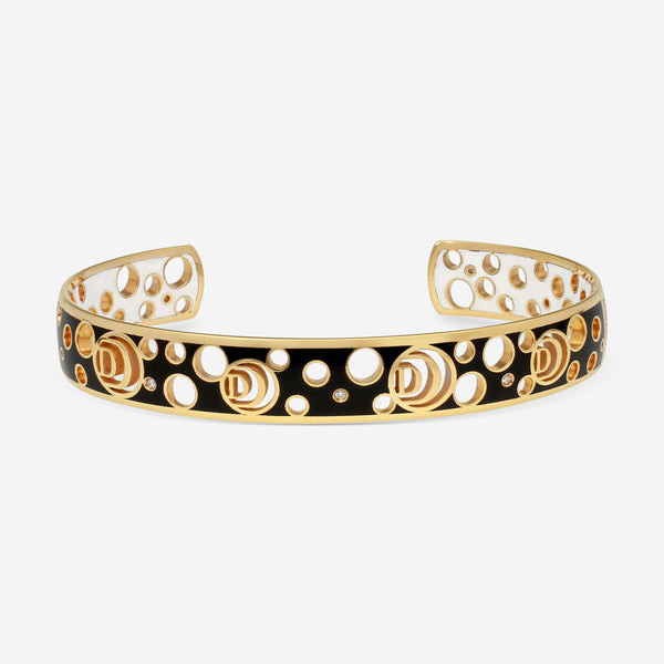 Damiani 18K Rose Gold & Ceramic Diamond Cuff Bracelet 20059248 - THE SOLIST