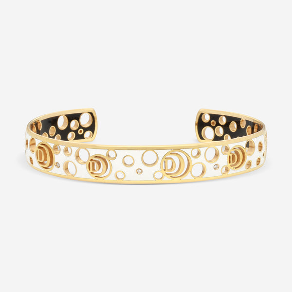 Damiani 18K Rose Gold & Ceramic Diamond Cuff Bracelet 20059249 - THE SOLIST