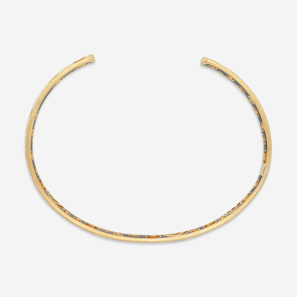 Damiani 18K Rose Gold & Ceramic Diamond Cuff Bracelet 20059249 - THE SOLIST