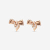 Damiani 18K Rose Gold Diamond Bow Stud Earrings 20068546