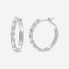 Damiani 18K White Gold and Diamond Hoop Earrings 105634 - THE SOLIST