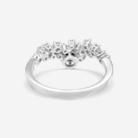 Damiani 18K White Gold Diamond & Sapphire Ring Sz. 6.25 20075429 - THE SOLIST