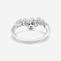 Damiani 18K White Gold Diamond & Sapphire Ring Sz. 6.25 20075429