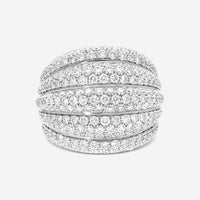 Damiani 18K White Gold Diamond Ring Sz. 6 20000649