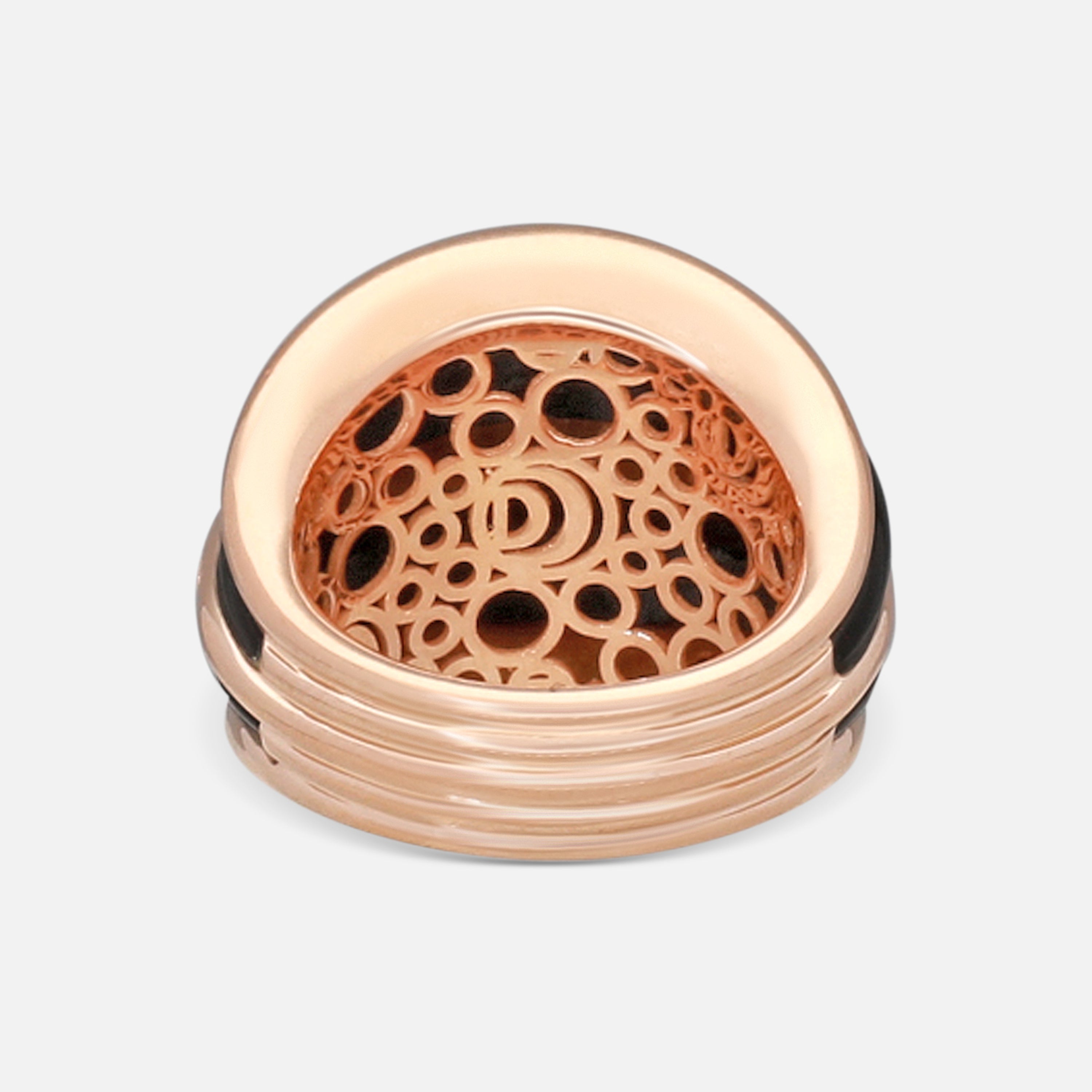 Damiani 18K Rose Gold Diamond Band Ring Sz. 6.25 20076819 - THE SOLIST