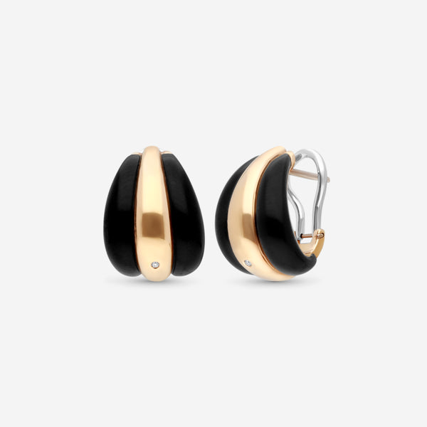 Damiani 18K Rose Gold Diamond Huggie Earrings 20076821 - THE SOLIST