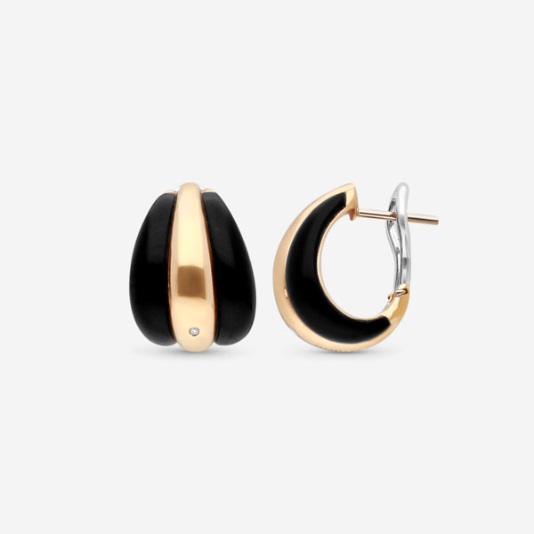 Damiani 18K Rose Gold Diamond Huggie Earrings 20076821 - THE SOLIST