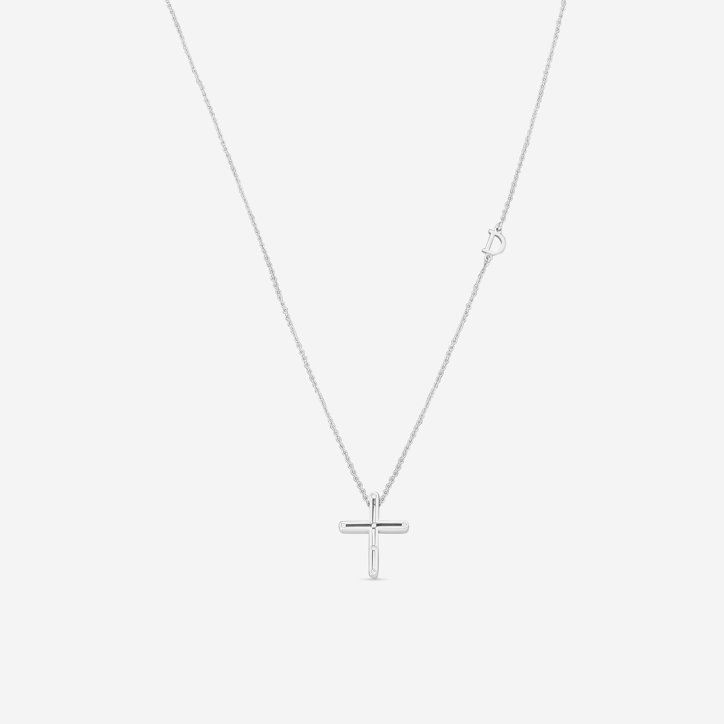 Damiani 18K Whıte Gold Diamond Pendant Necklace 20076841 - THE SOLIST