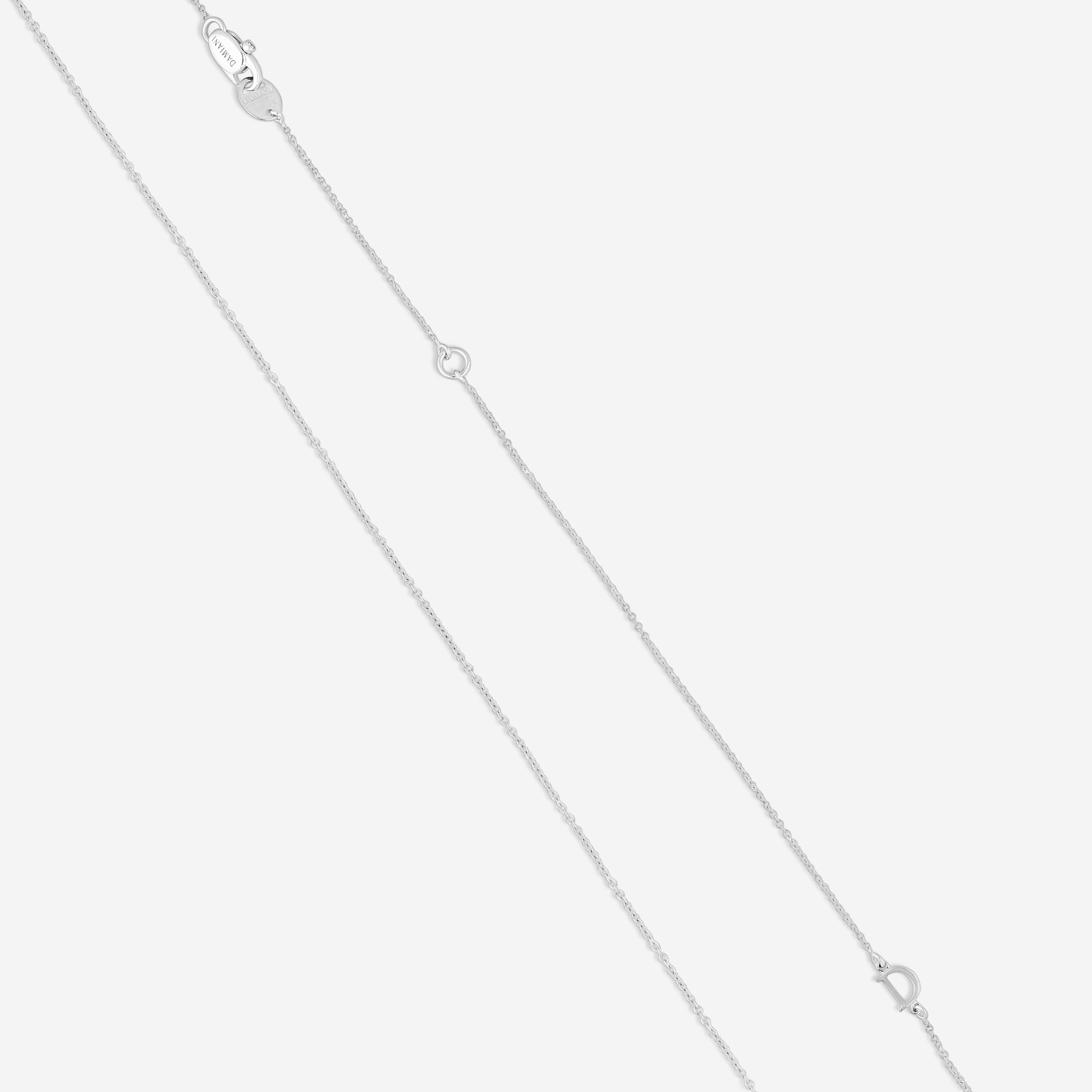 Damiani 18K Whıte Gold Diamond Pendant Necklace 20076841 - THE SOLIST