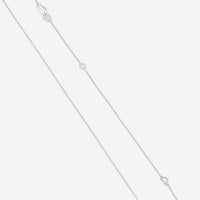 Damiani 18K Whıte Gold Diamond Cross Pendant Necklace 20076841