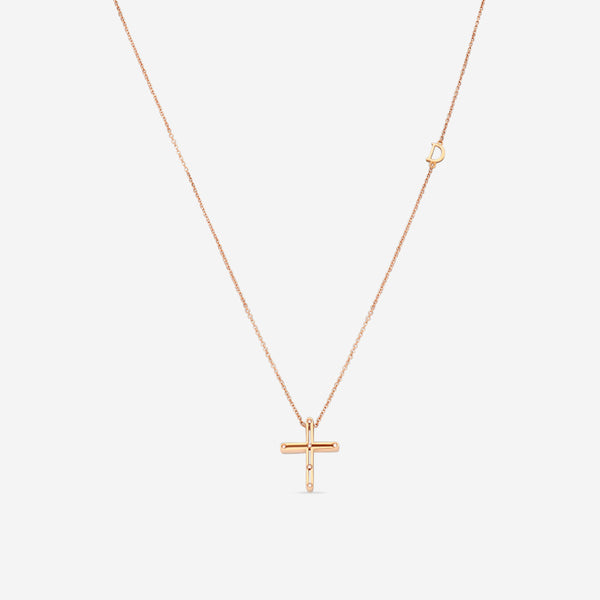 Damiani 18K Rose Gold Diamond Pendant Necklace 20076844 - THE SOLIST