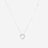 Damiani 18K Whıte Gold Diamond Heart Pendant Necklace 20077092