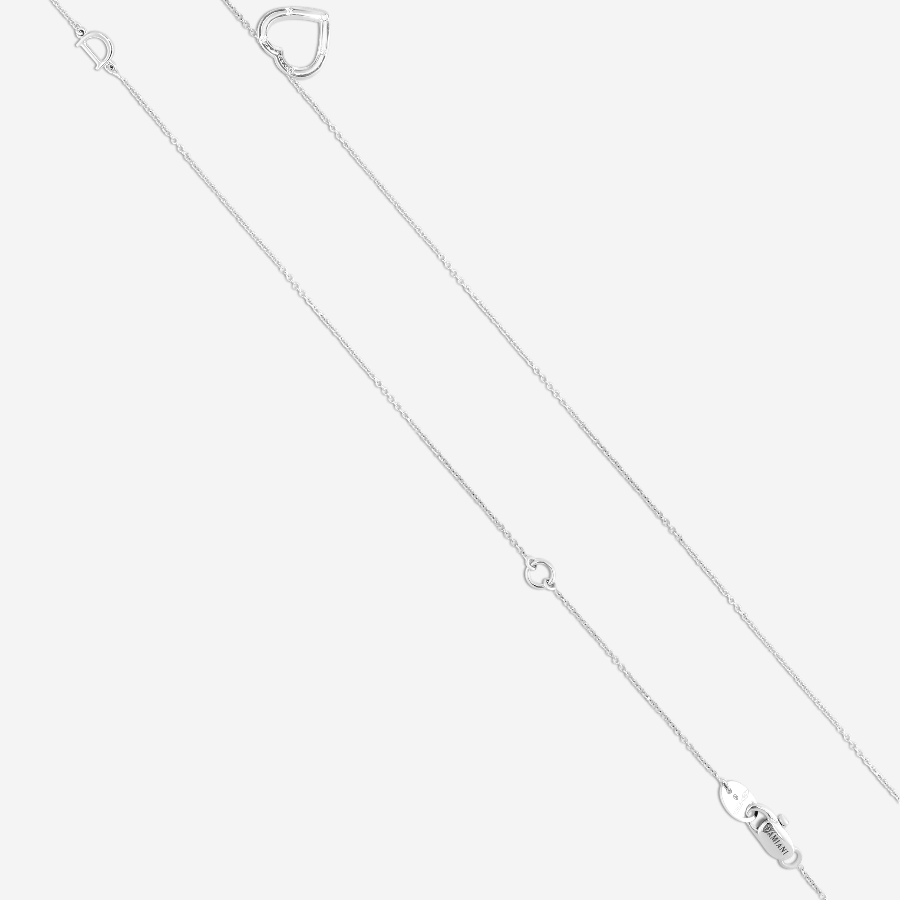 Damiani 18K Whıte Gold Diamond Pendant Necklace 20077092 - THE SOLIST