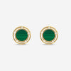 Damiani 18K Yellow Gold Diamond & Malachite Stud Earrings