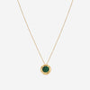 Damiani 18K Yellow Gold Diamond & Malachite Pendant Necklace 20082542