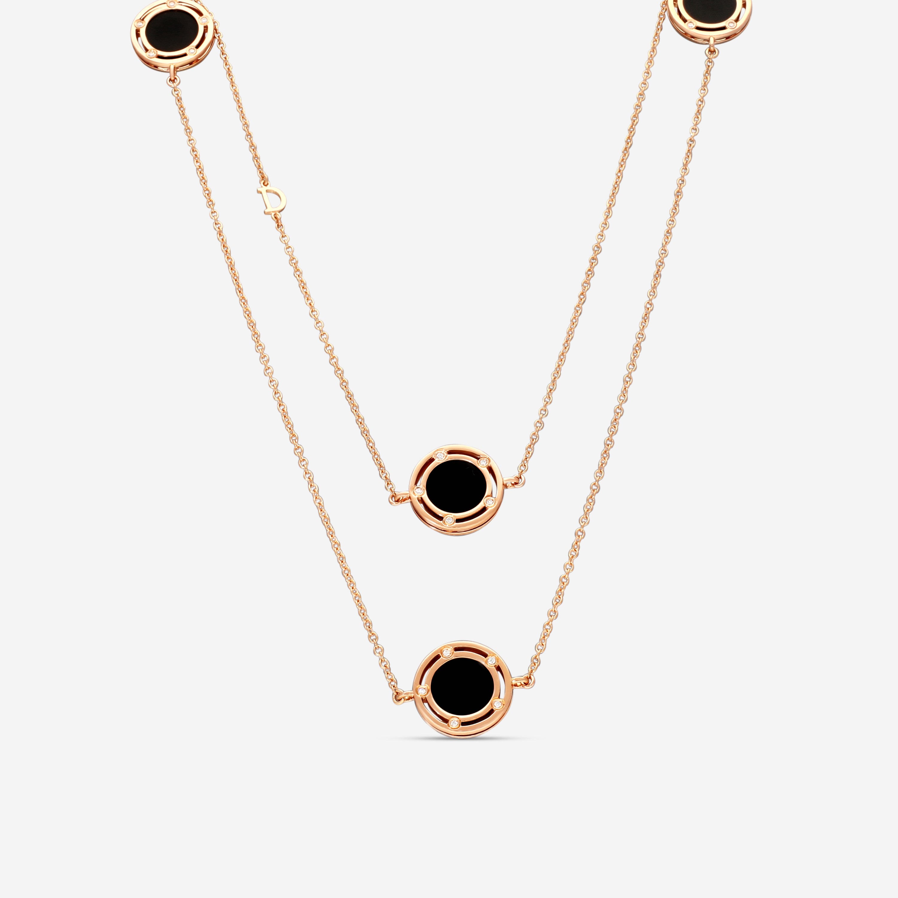 Damiani 18K Rose Gold Diamond Station Necklace 20083262 - THE SOLIST