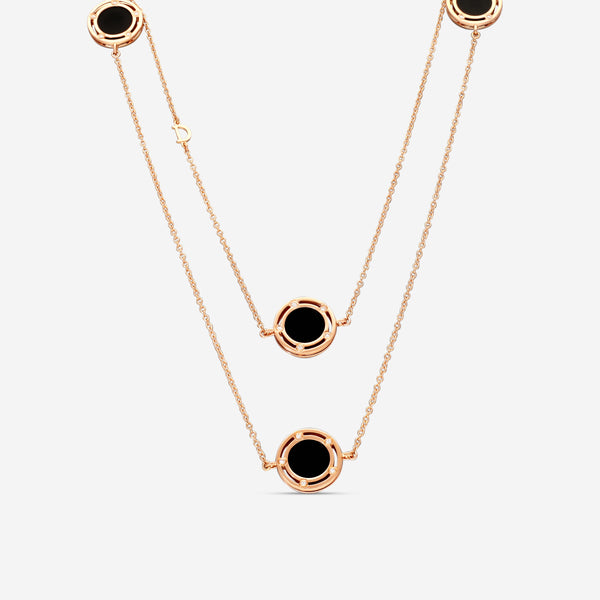 Damiani 18K Rose Gold Diamond Station Necklace 20083262 - THE SOLIST