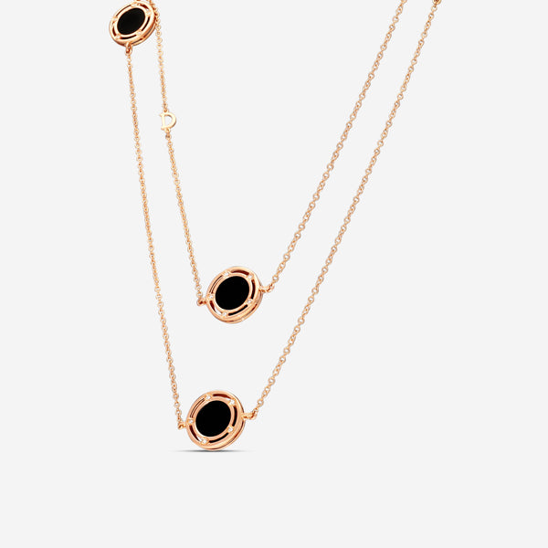 Damiani 18K Rose Gold Diamond Station Necklace 20083262 - THE SOLIST