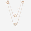 Damiani 18K Rose Gold Diamond Station Necklace 20083263