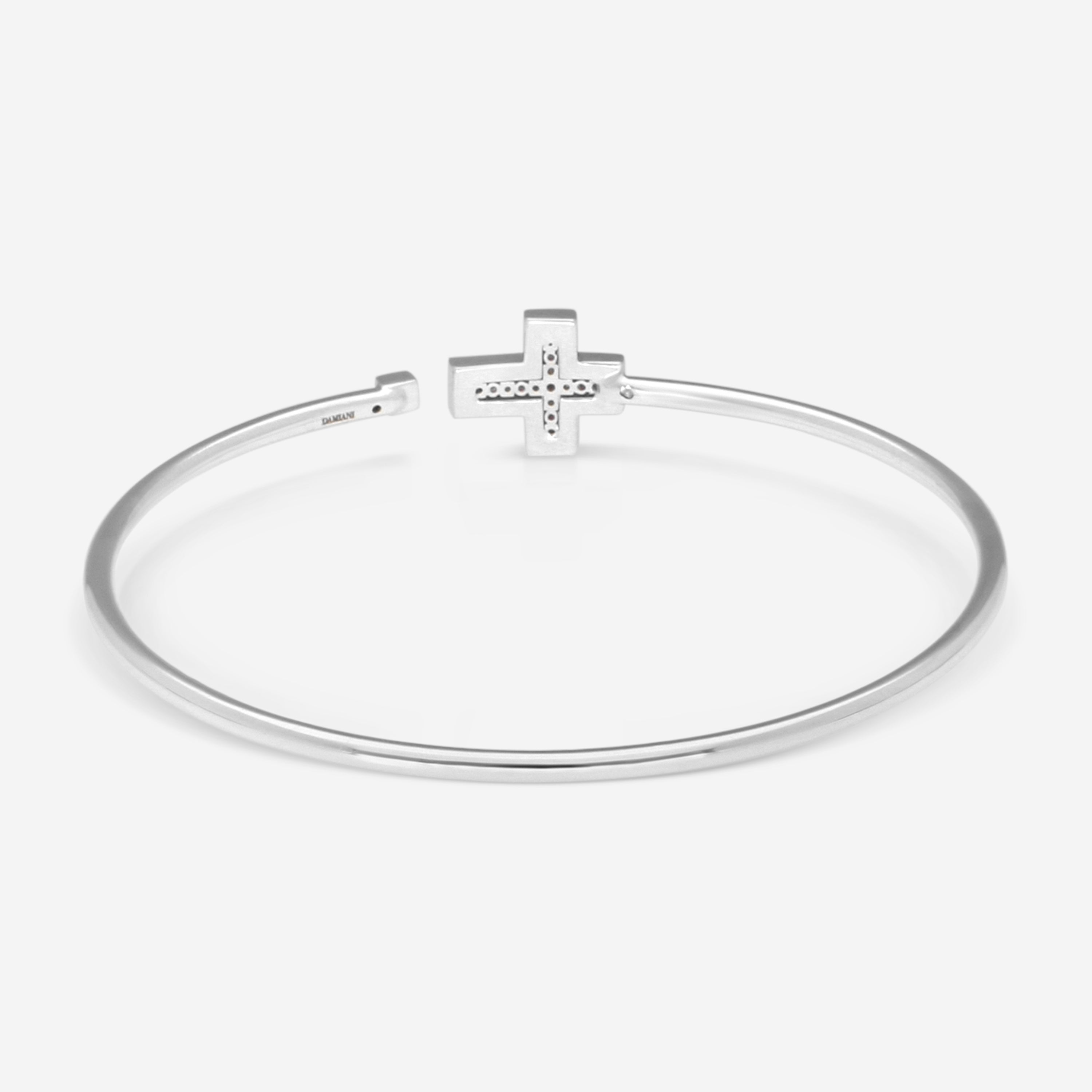 Damiani 18K Whıte Gold Diamond Bangle Bracelet 20083313 - THE SOLIST