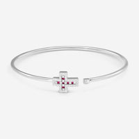 Damiani 18K Whıte Gold Diamond Bangle Bracelet 20083313 - THE SOLIST
