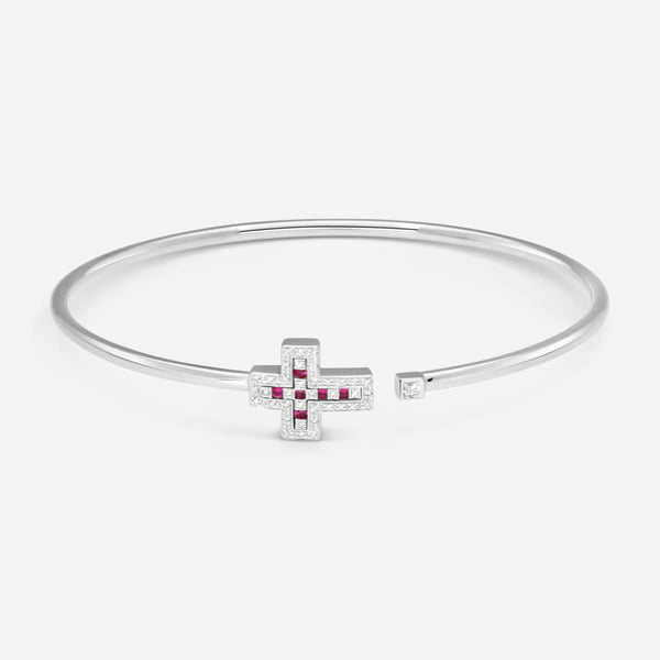 Damiani 18K Whıte Gold Diamond Bangle Bracelet 20083313 - THE SOLIST