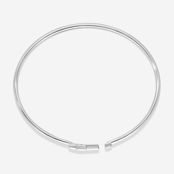 Damiani 18K Whıte Gold Diamond Bangle Bracelet 20083313 - THE SOLIST