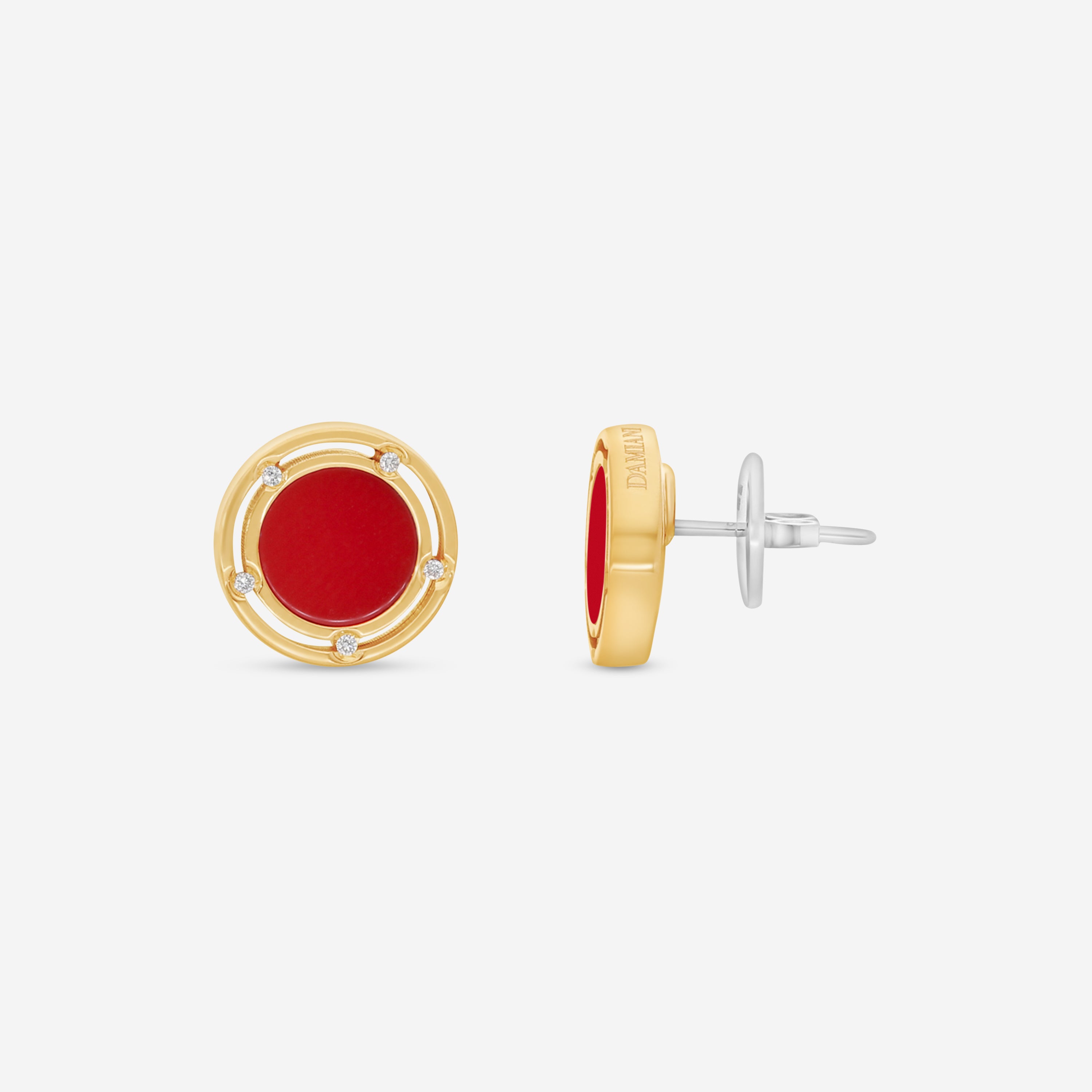 Damiani 18K Rose Gold & 18K White Gold Diamond Stud Earrings 20086728 - THE SOLIST