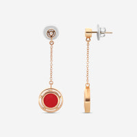 Damiani 18K Rose Gold Diamond Drop Earrings 20086729 - THE SOLIST