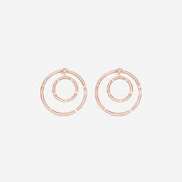 Damiani 18K Rose Gold Diamond Hoop Earrings 20086879 - THE SOLIST