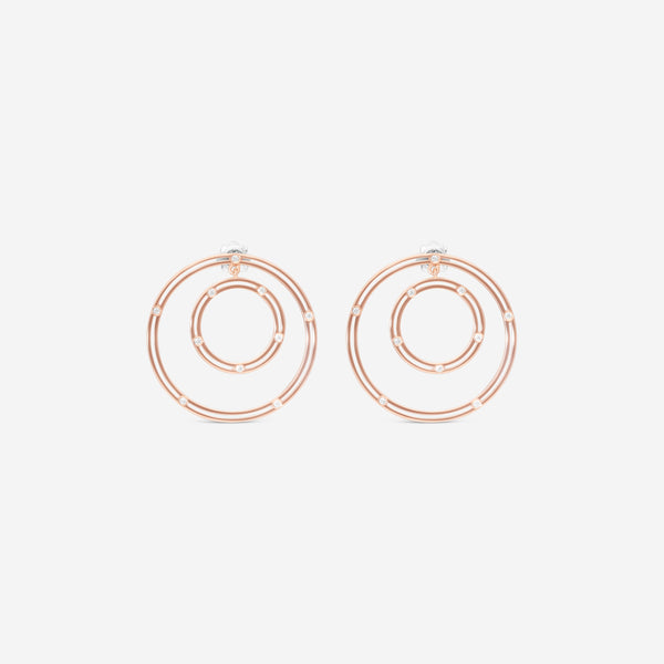 Damiani 18K Rose Gold Diamond Hoop Earrings 20086879 - THE SOLIST