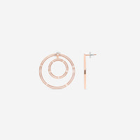Damiani 18K Rose Gold Diamond Hoop Earrings 20086879 - THE SOLIST